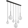 HÄNGELEUCHTE 91/20/117 cm    - Schwarz, Konventionell, Glas/Metall (91/20/117cm) - Globo