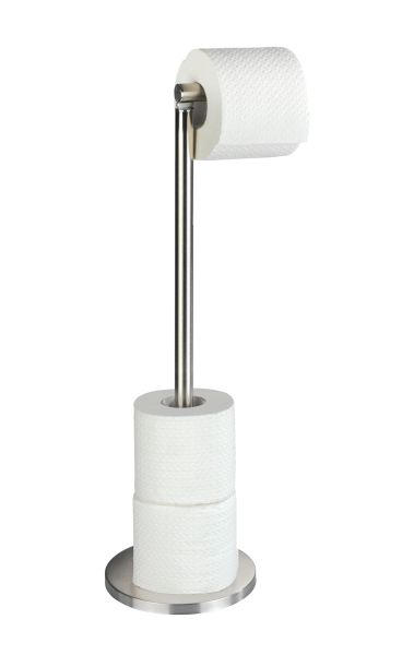 TOILETTENPAPIERHALTER - Edelstahlfarben, Basics, Metall (21/55/17cm) - Wenko