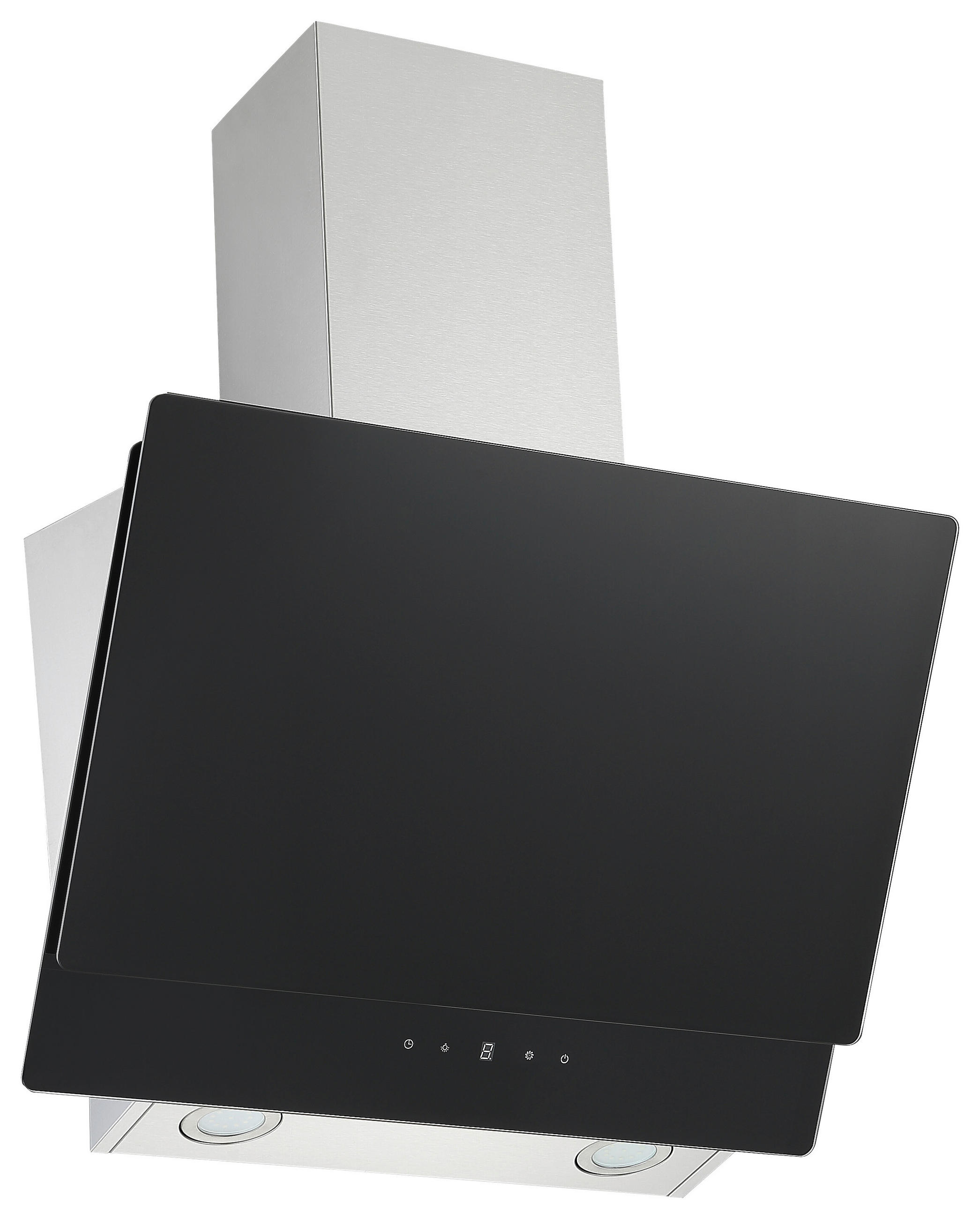 FLÄKTKÅPA CH77060SA  - svart, Trend, metall/glas (60/74,3-112,3/31,3cm) - Respekta
