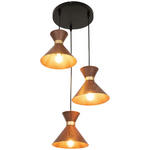 HÄNGELEUCHTE 64,5/132,5 cm  - Walnussfarben, Trend, Metall (64,5/132,5cm) - Novel