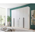 KLEIDERSCHRANK  in Weiß  - Schwarz/Weiß, KONVENTIONELL, Holzwerkstoff/Kunststoff (225/210/52cm) - Carryhome