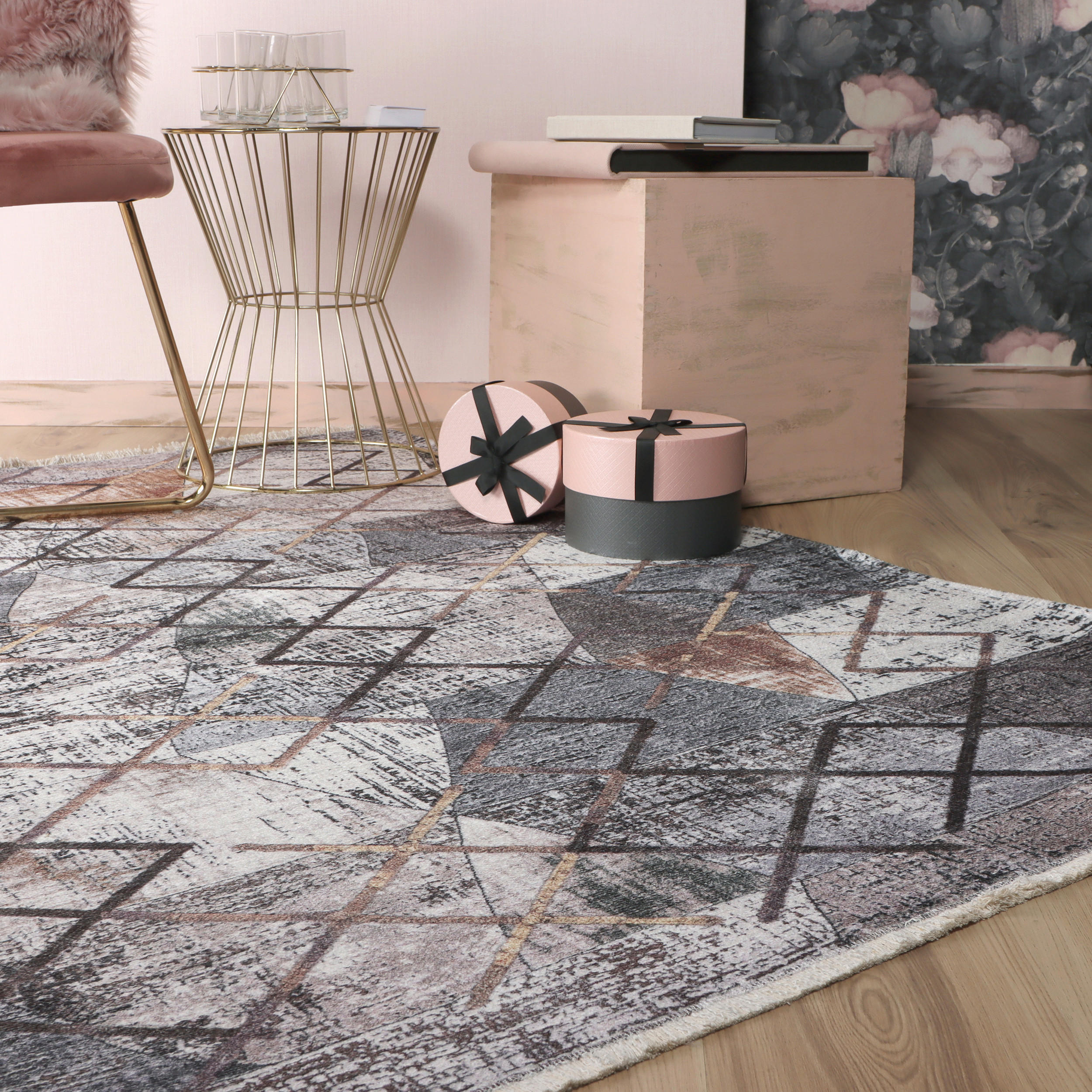 COVOR CU ȚESĂTURĂ PLATĂ My Valencia  - multicolor, Design, textil (200/290cm) - Novel