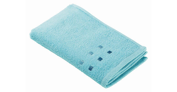 GÄSTETUCH 30/50 cm Quattro Türkis - Türkis, KONVENTIONELL, Textil (30/50cm) - Esposa