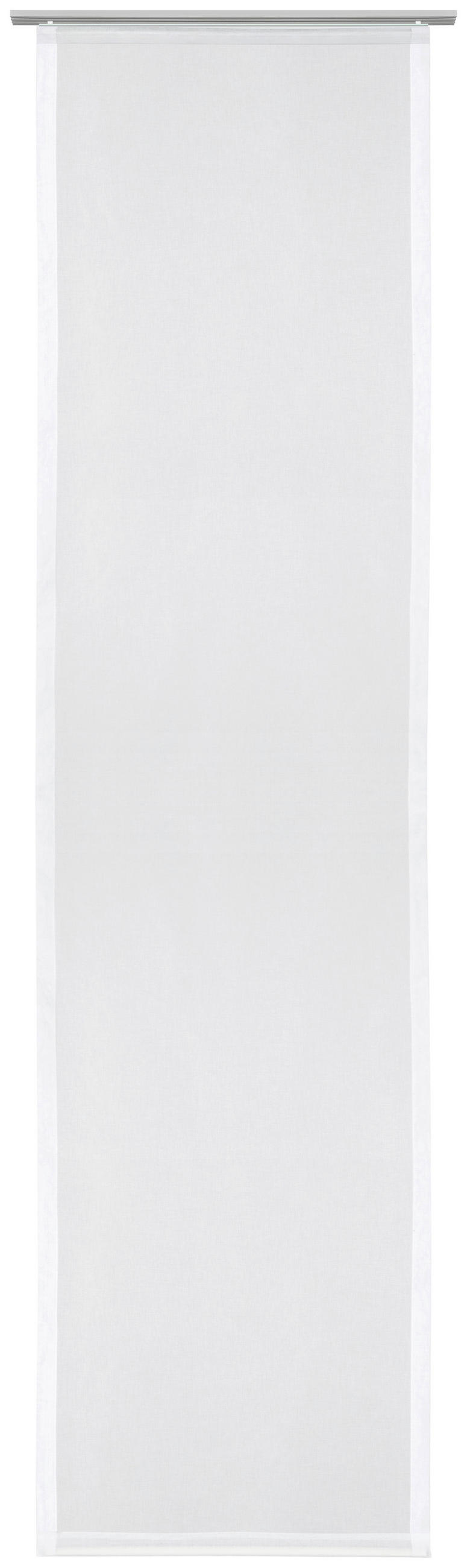 PANELNA ZAVESA    60/245 cm  - bela, Basics, umetna masa (60/245cm) - Novel