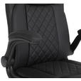 CHEFSESSEL  in Lederlook Schwarz  - Schwarz, Design, Kunststoff/Textil (63,5/107,5-117/68cm) - Carryhome