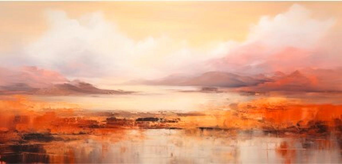 LEINWANDBILD Landschaft & Natur 115/55 cm  - Multicolor, Basics, Holz/Papier (115/55cm) - Euroart