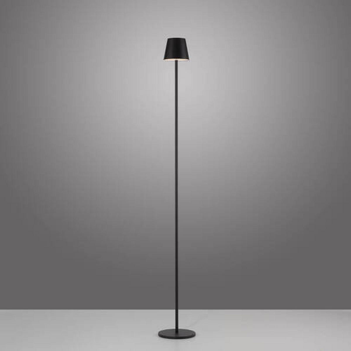 AKKU-STEHLEUCHTE 16/16/125 cm    - Schwarz, Design, Kunststoff/Metall (16/16/125cm)