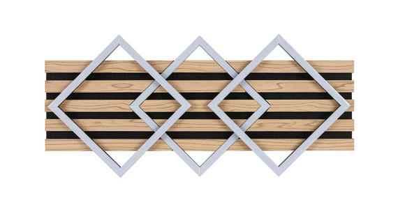 LED-DECKENLEUCHTE 63/29/7,5 cm   - Eichefarben/Schwarz, Basics, Holzwerkstoff/Kunststoff (63/29/7,5cm) - Novel