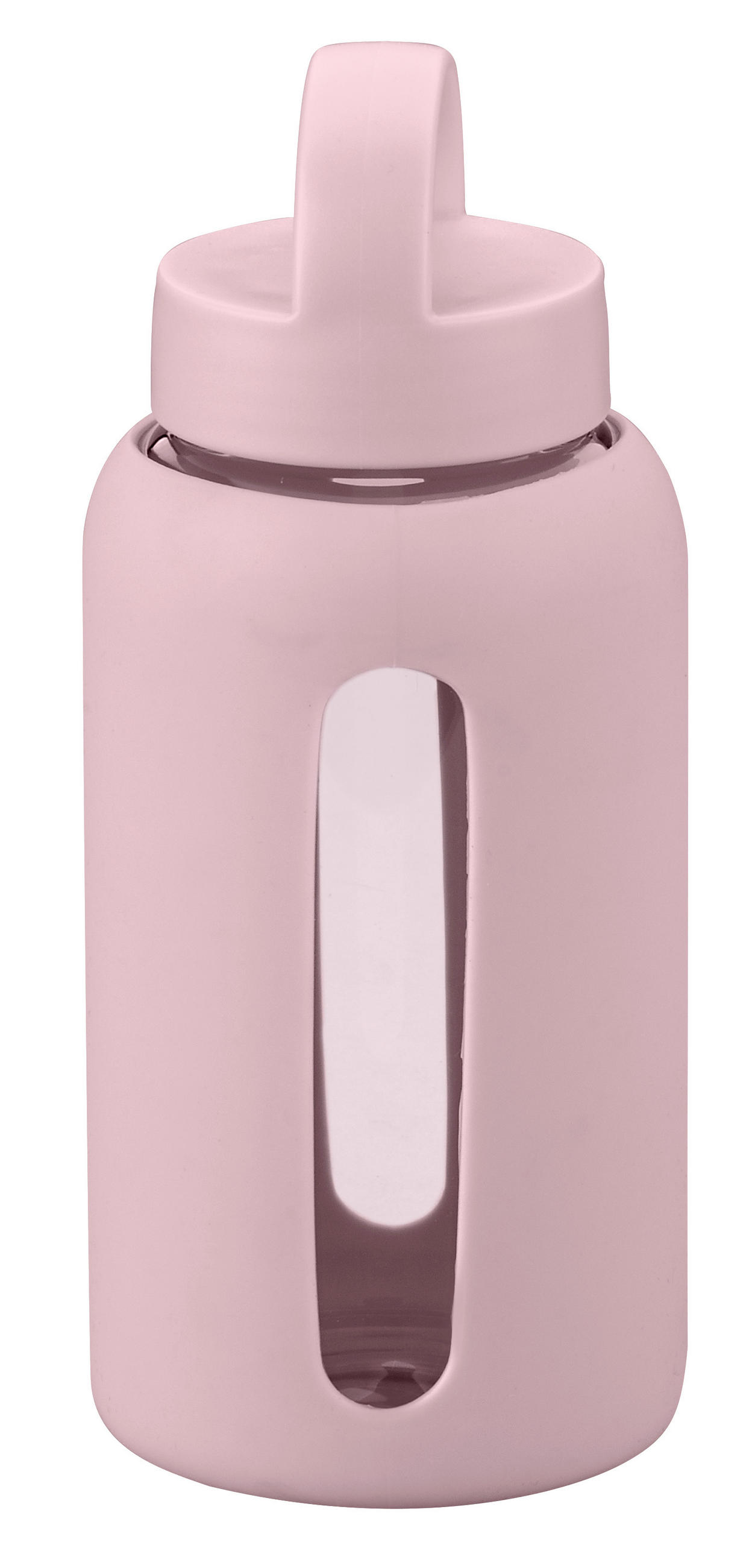 TRINKFLASCHE 0,660 l Pamela Reif  - Hellrosa, Basics, Glas/Kunststoff (600ml) - Fackelmann