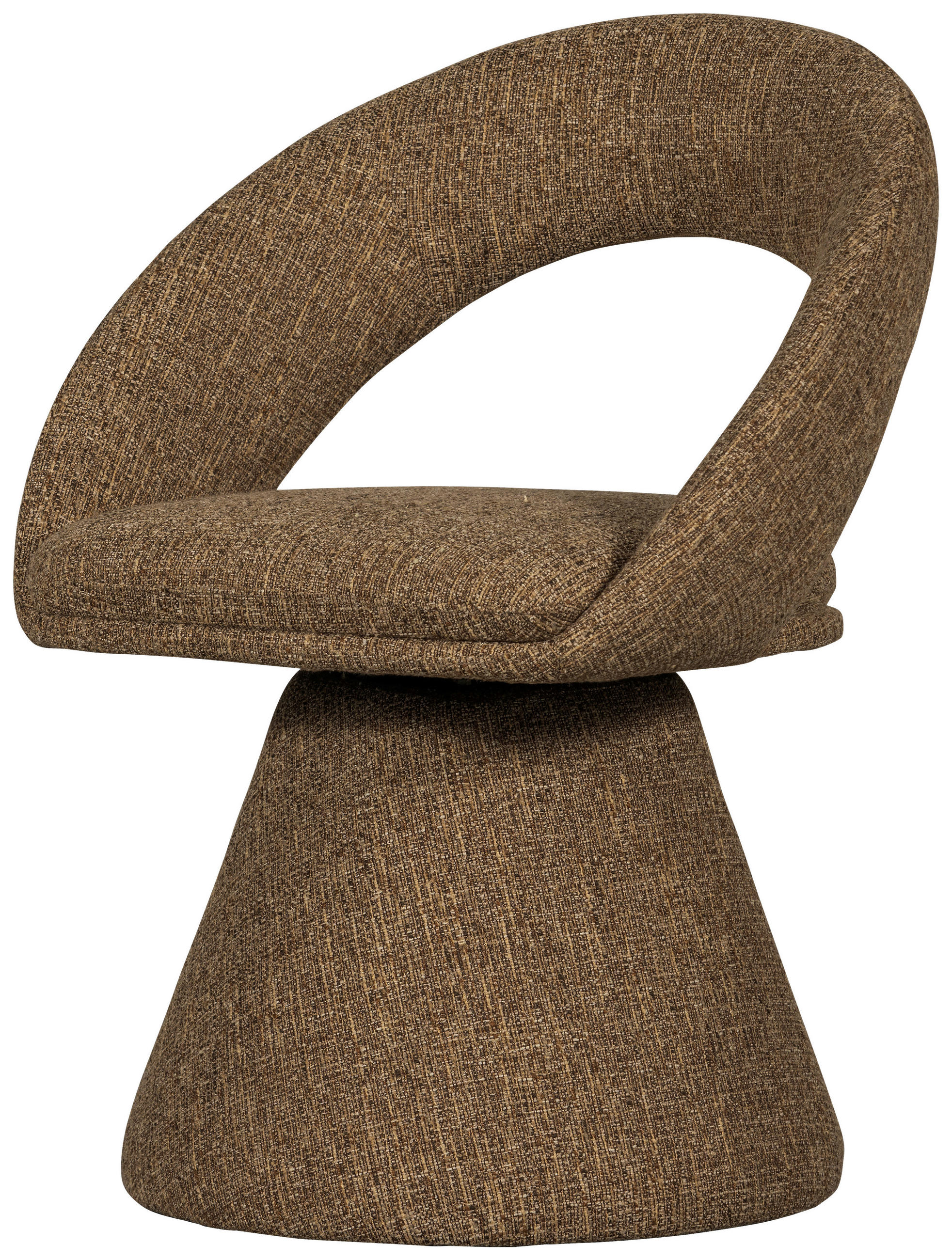 ARMLEHNSTUHL  Sitzfläche 360° drehbar Webstoff  - Sandfarben, MODERN, Textil (63/80/57cm) - Livetastic