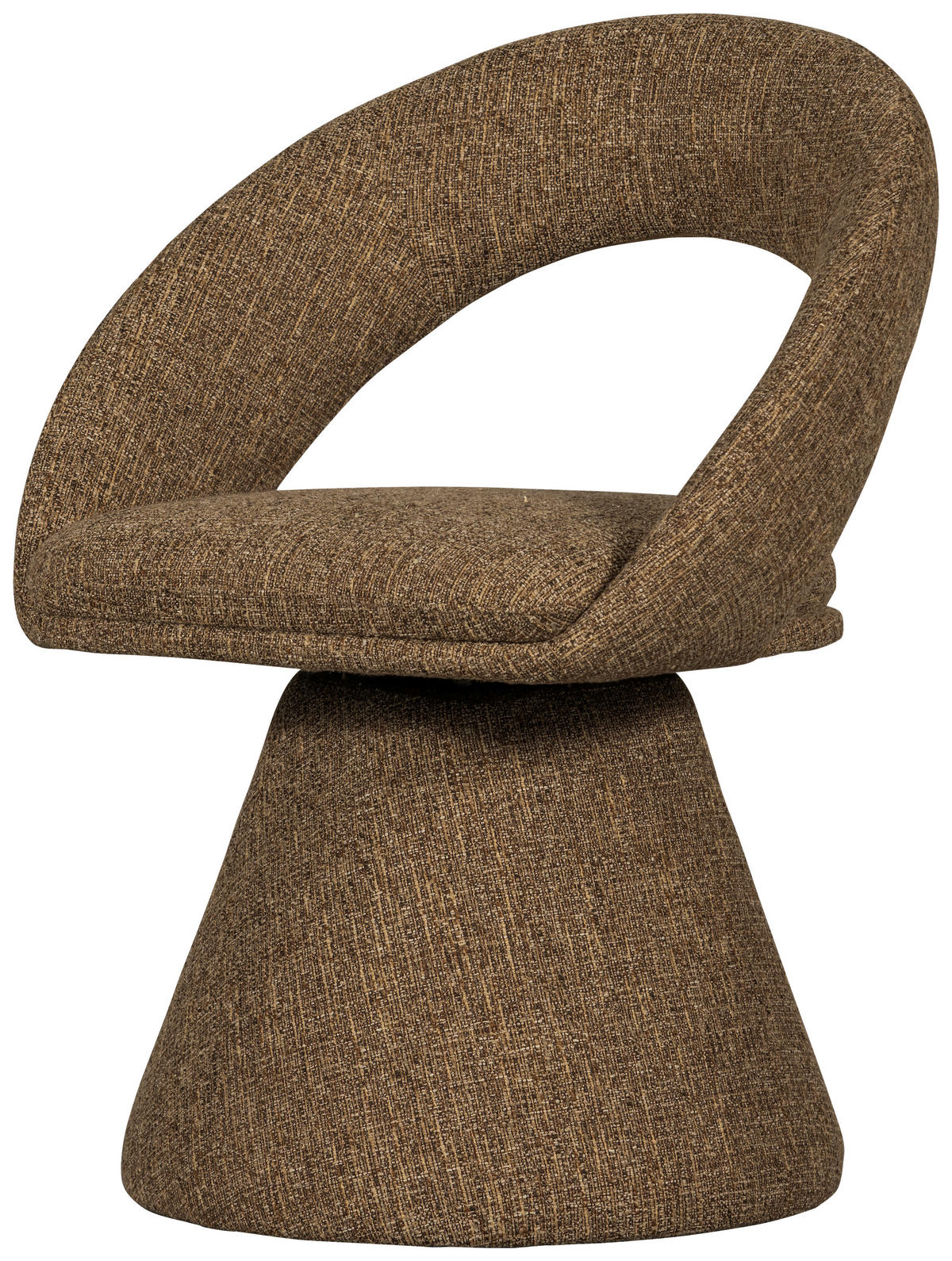 ARMLEHNSTUHL  Sitzfläche 360° drehbar Webstoff  - Sandfarben, MODERN, Textil (63/80/57cm) - Livetastic