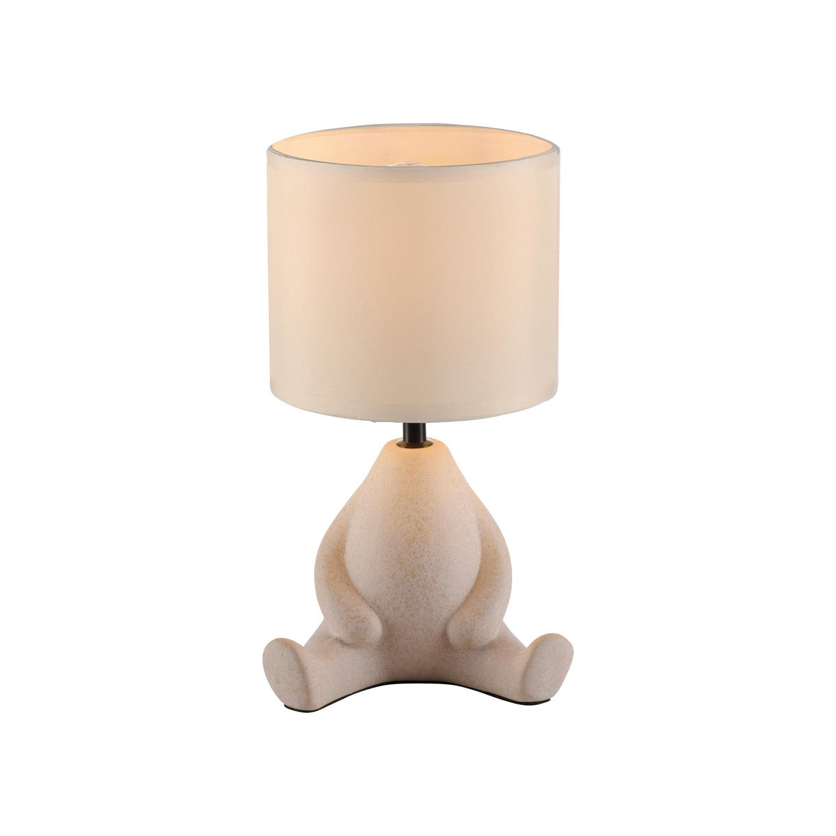 TISCHLEUCHTE 16/16/32 cm   - Beige, Trend, Keramik/Textil (16/16/32cm)