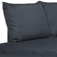 ECKSOFA in Samt Anthrazit  - Anthrazit/Schwarz, Design, Textil/Metall (200/241cm) - Carryhome