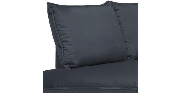 ECKSOFA in Samt Anthrazit  - Anthrazit/Schwarz, Design, Textil/Metall (200/241cm) - Carryhome