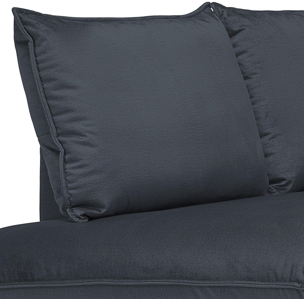 ECKSOFA Anthrazit Samt  - Anthrazit/Schwarz, Design, Textil/Metall (200/241cm) - Carryhome