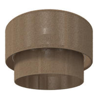 DECKENLEUCHTE  45/27 cm    - Braun/Weiß, Natur, Kunststoff/Textil (45/27cm) - Novel