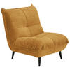 SESSEL in Mikrofaser Goldfarben  - Goldfarben/Schwarz, Konventionell, Textil/Metall (89/100/101cm) - MID.YOU