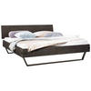 BETT 140/200 cm  in Anthrazit, Grau, Akaziefarben   - Anthrazit/Grau, Modern, Holz/Metall (140/200cm) - Hasena