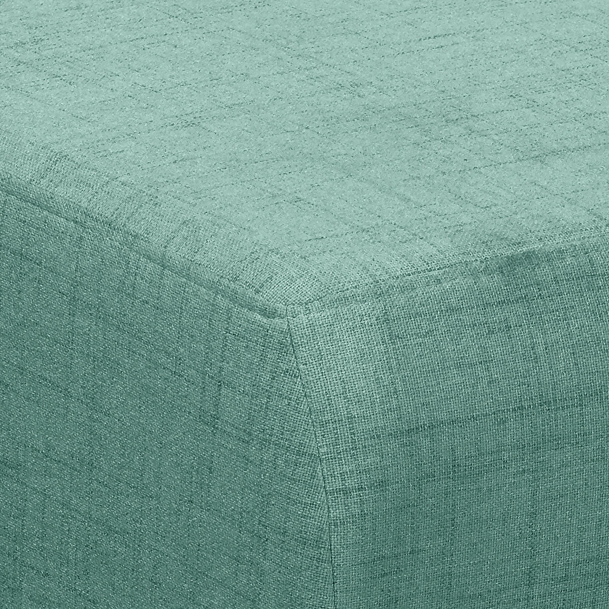 ECKSOFA in Textilgeflecht Mintgrün  - Wengefarben/Mintgrün, Design, Holz/Textil (257/174cm) - Livetastic