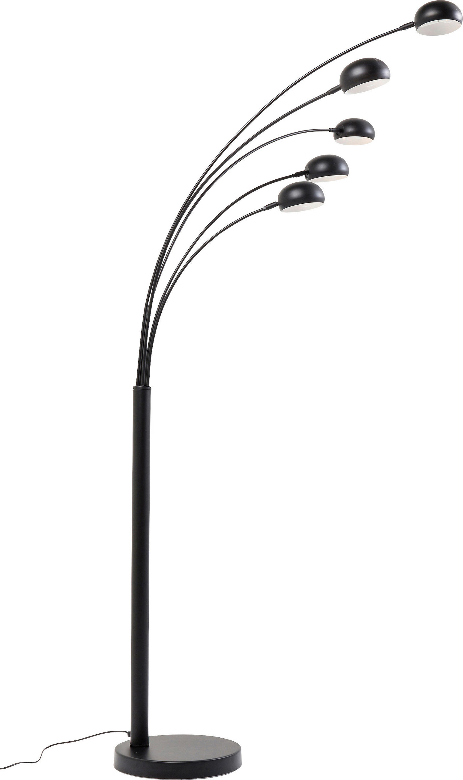 BOGENLEUCHTE 86/201/85 cm - Schwarz, Trend, Metall (86/201/85cm) - Kare-Design