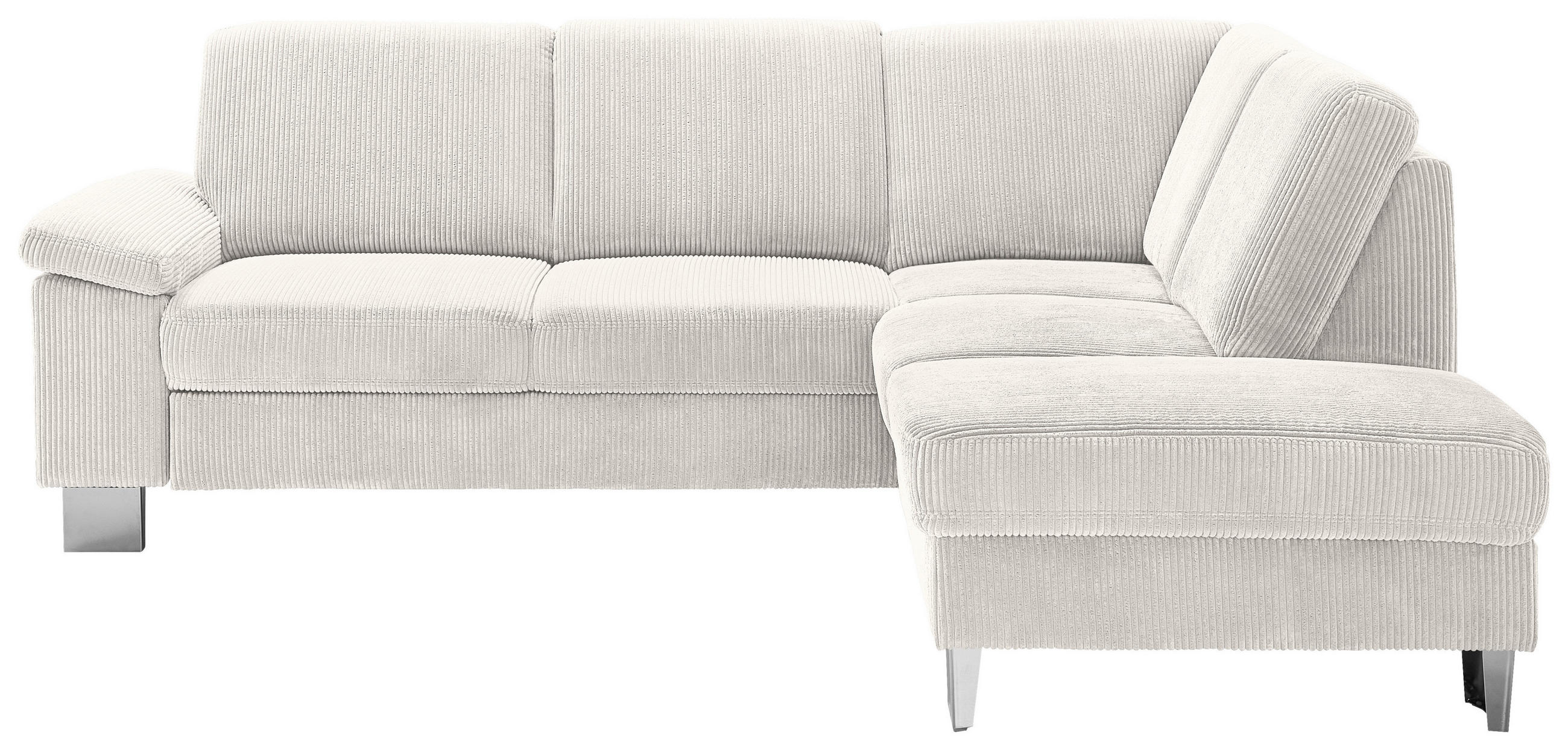 HÖRNSOFFA i manchester beige  - stålfärgad/beige, Klassisk, metall/textil (248/200cm) - Beldomo System
