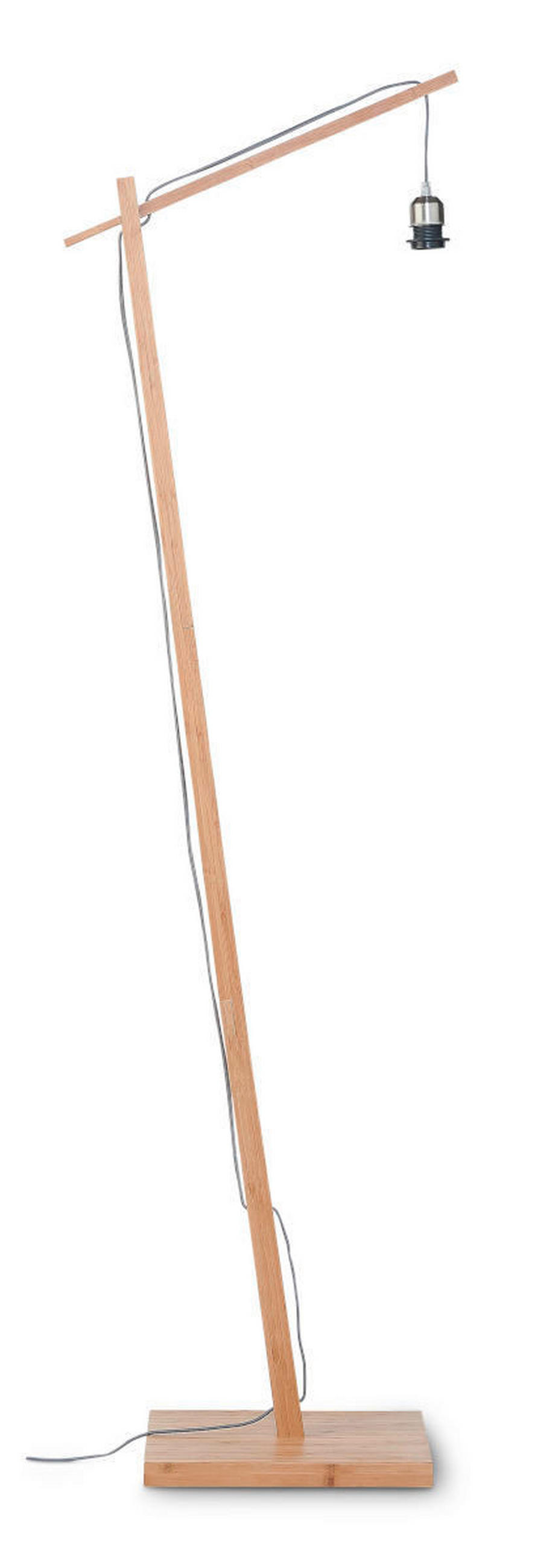 GOLVLAMPA GOOD&MOJO  40/68/176 cm    - svart/naturfärgad, Trend (40/68/176cm) - Good & Mojo