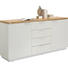 KOMMODE 180/88,5/43 cm - Eichefarben/Alufarben, Design, Holzwerkstoff (180/88,5/43cm) - Xora KOMMODE 180/88,5/43 cm - Eichefarben/Alufarben, Design, Holzwerkstoff (180/88,5/43cm) - Xora