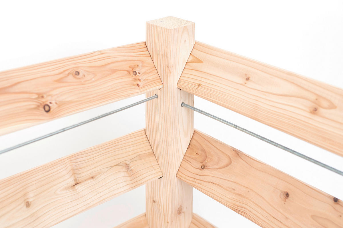 KOMPOSTER 100/80/100 cm  - Lärchefarben, Basics, Holz (100/80/100cm)