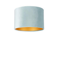 LEUCHTENSCHIRM 30/24 cm   - Hellblau, Basics, Textil/Metall (30/24cm)