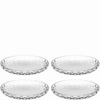 TELLERSET Cucina Optic 4-teilig  - Transparent, LIFESTYLE, Glas (18,00/2,10/18,00cm) - Leonardo