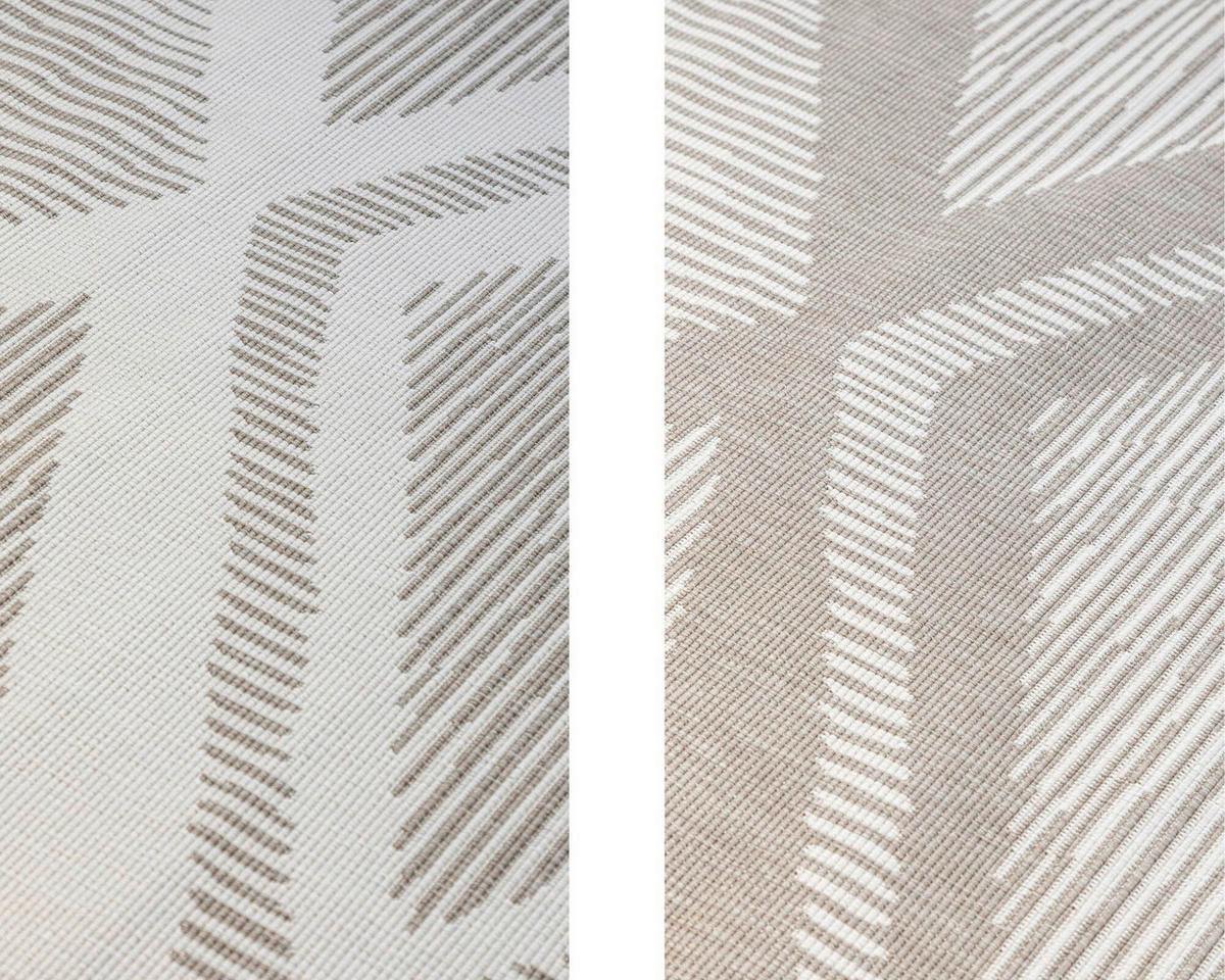 OUTDOORTEPPICH 80/150 cm Gemini Cappuccino, Weiß  - Weiß/Cappuccino, Design, Kunststoff (80/150cm) - Hanse Home