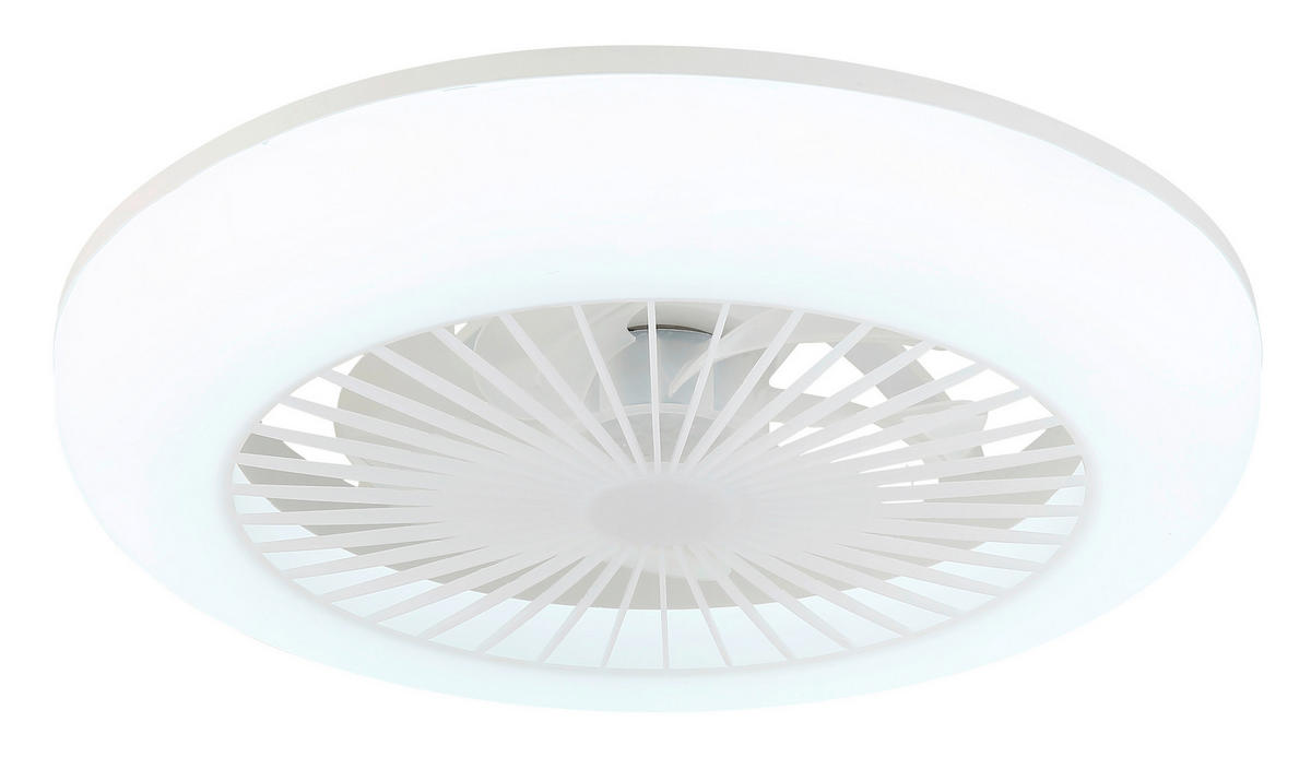DECKENVENTILATOR Ferrell 45/140 cm  - Transparent/Opal, Design, Kunststoff (45/140cm) - Globo