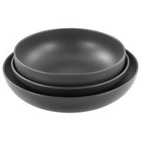SCHÜSSELSET 3-teilig Uno Black   - Anthrazit, Basics, Keramik - Creatable