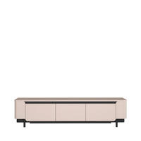TV-ELEMENT črna, peščene barve  - črna/peščene barve, Design, leseni material (204,9/49,1/44,8cm) - Hom`in