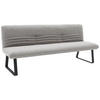 SITZBANK 221/90/70 cm  in Hellgrau  - Hellgrau/Schwarz, Design, Textil/Metall (221/90/70cm) - Dieter Knoll