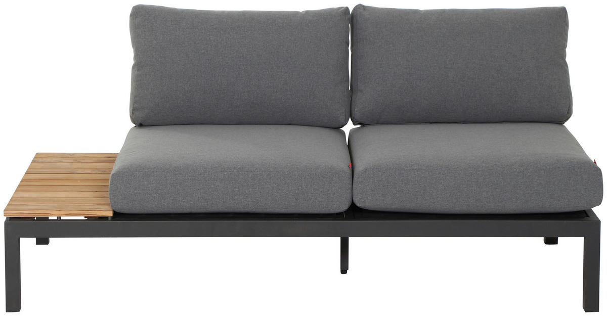 LOUNGESOFA  - Anthrazit/Grau, MODERN, Holz/Textil (172/70/84cm) - Siena Garden