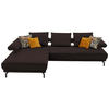 ECKSOFA in Echtleder Dunkelbraun  - Dunkelbraun/Schwarz, Design, Leder/Metall (224/305cm) - Dieter Knoll