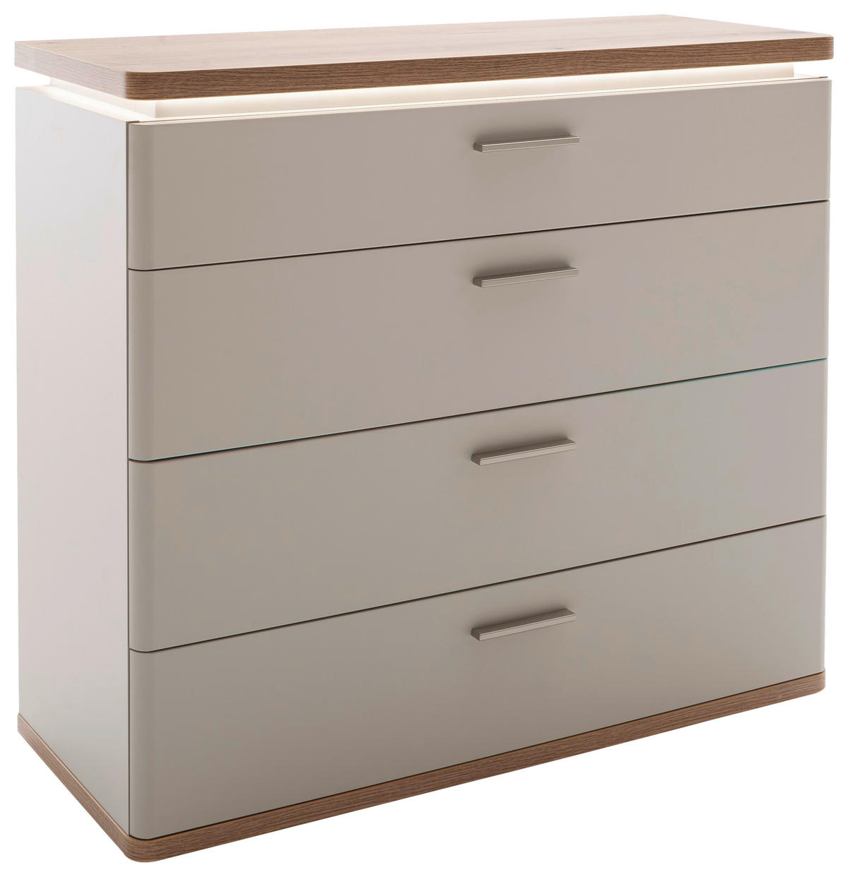 KOMMODE  in 100/90/41 cm  - Kaschmir/Eichefarben, Design, Holz/Holzwerkstoff (100/90/41cm) - Venda