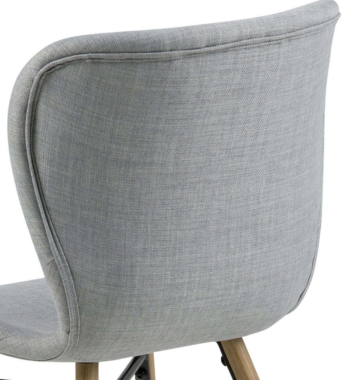 STOLICA  boje hrasta, svijetlo siva  tekstil      - boje hrasta/svijetlo siva, Lifestyle, tekstil/drvo (47/82,5/53cm) - Carryhome