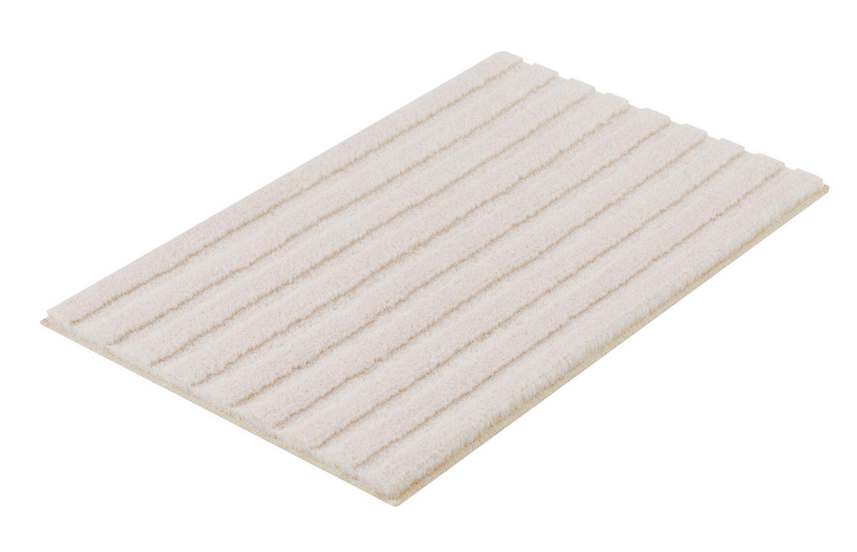 FÜRDŐSZOBASZŐNYEG  60/100 cm  bézs   - bézs, Basics, műanyag/textil (60/100cm) - Kleine Wolke