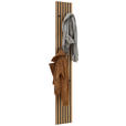 GARDEROBENPANEEL  in 24/170/5 cm  - Eichefarben, Design, Holz/Holzwerkstoff (24/170/5cm) - Dieter Knoll