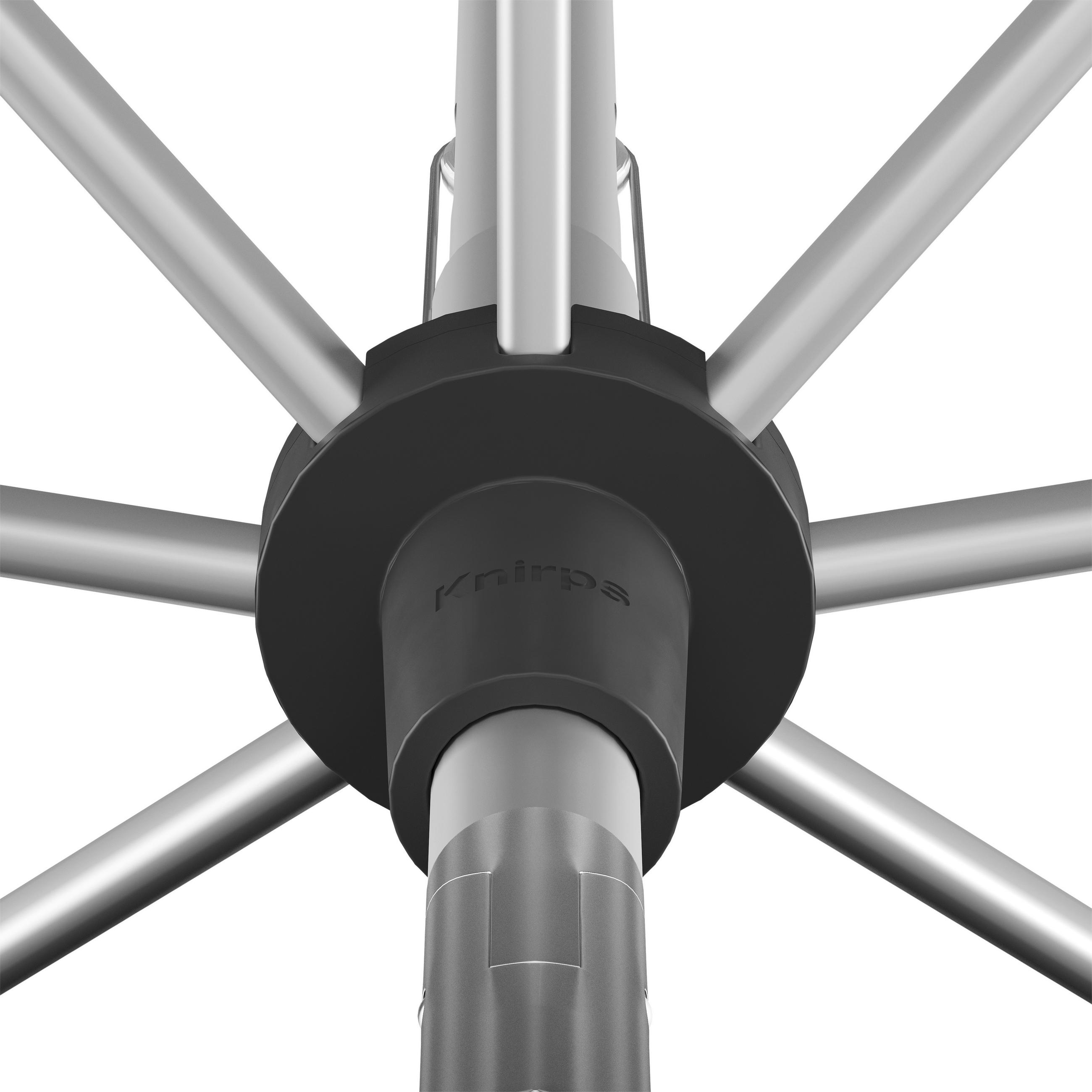 Thumbnail - Knirps Sonnenschirm, Alu, Hellgrau, Metall, Textil, 230x150 cm, höhenverstellbar, Knickgelenk, Sonnen- & Sichtschutz, So...