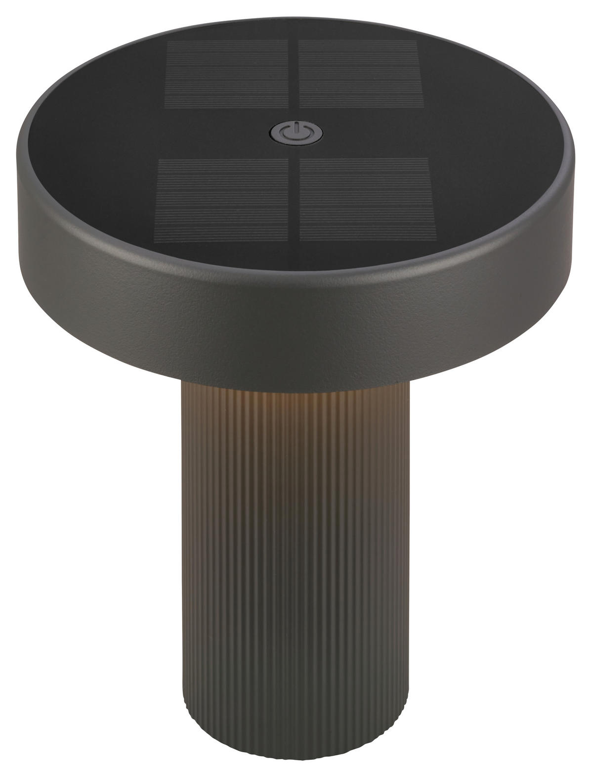 AKKU-TISCHLEUCHTE 16/20 cm  - Anthrazit, Design, Kunststoff (16/20cm)