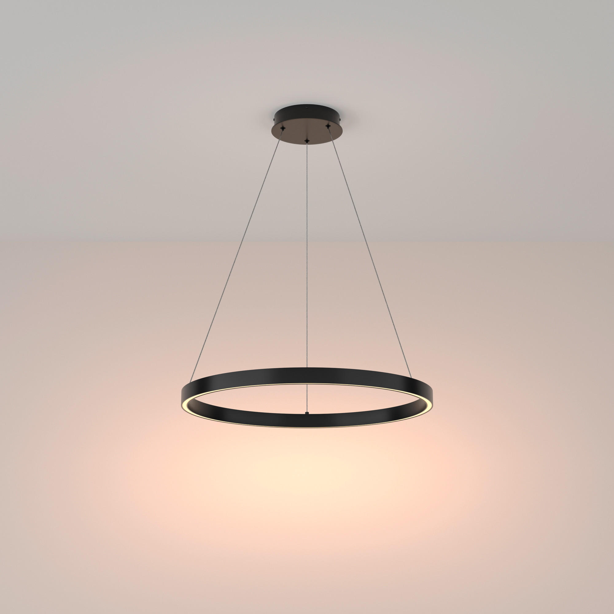 PENDELLEUCHTE 60/3,5 cm  - Schwarz, Trend, Metall (60/3,5cm) - MAYTONI