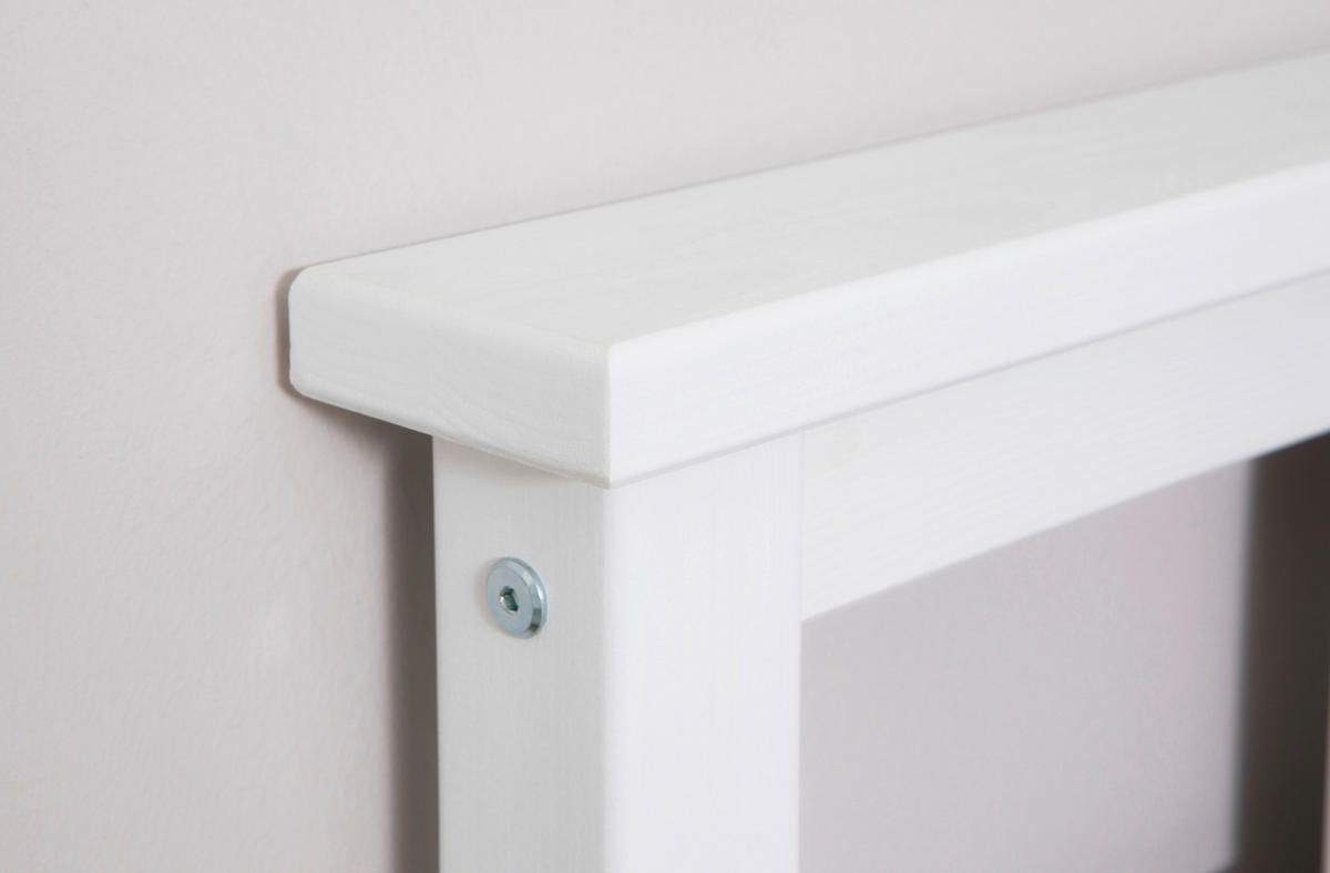Bett Merci ca. 100x200 cm 100/200 cm  in Weiss   - Weiss, Konventionell, Holz (100/200cm) - MID.YOU