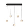 ZÁVESNÉ LED SVIETIDLO, 84/11/150 cm  - číra, Design, kov/plast (84/11/150cm) - Dieter Knoll