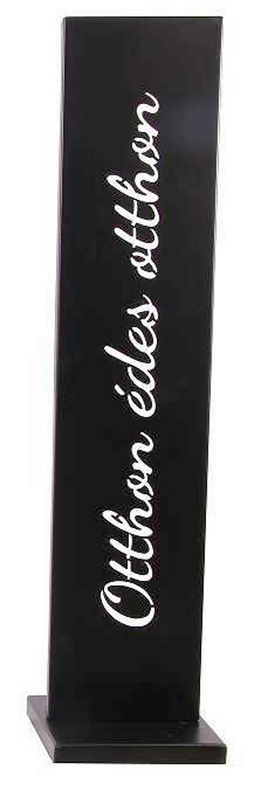 DEKOR ÁLLVÁNY - fekete, Basics, fém (18cm) - Ambia Home