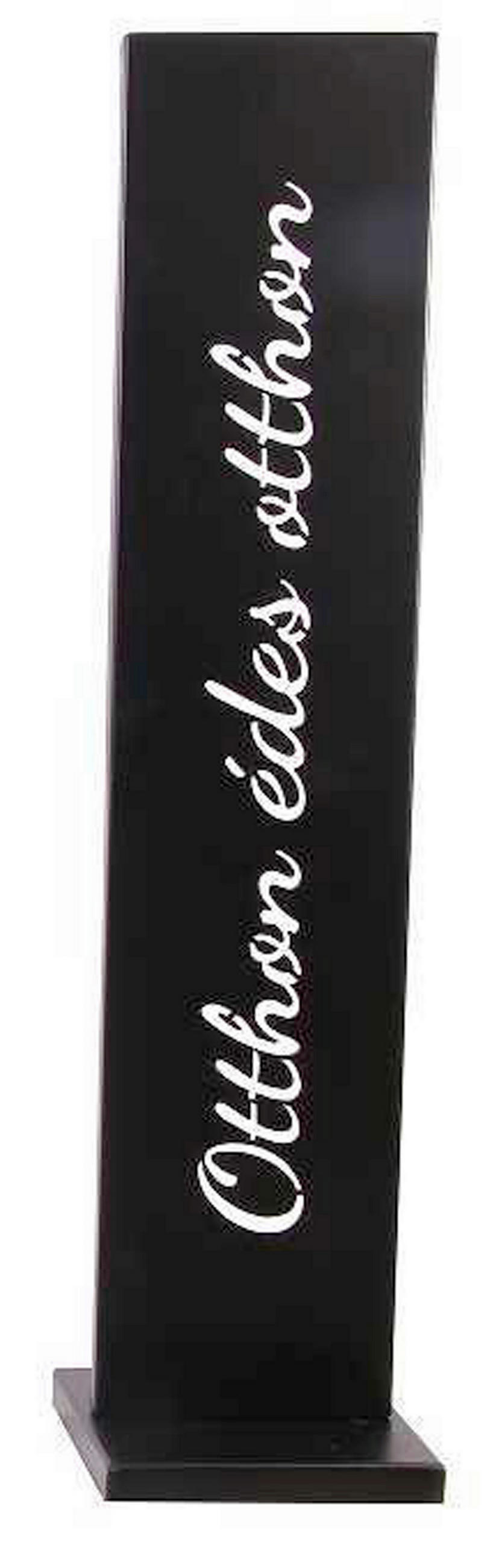 DEKOR ÁLLVÁNY - fekete, Basics, fém (18cm) - Ambia Home