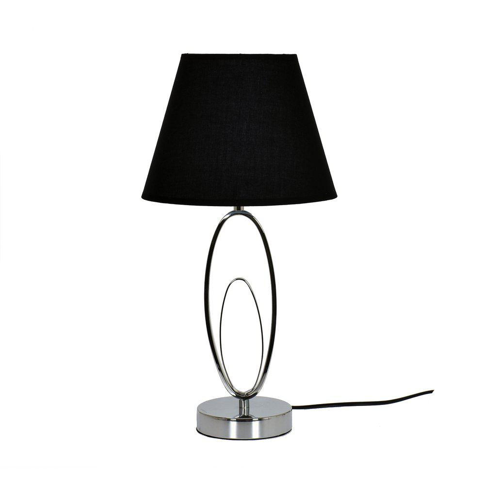 BORDSLAMPA 12/47,5 cm   - silver/svart, Design, metall/textil (12/47,5cm)