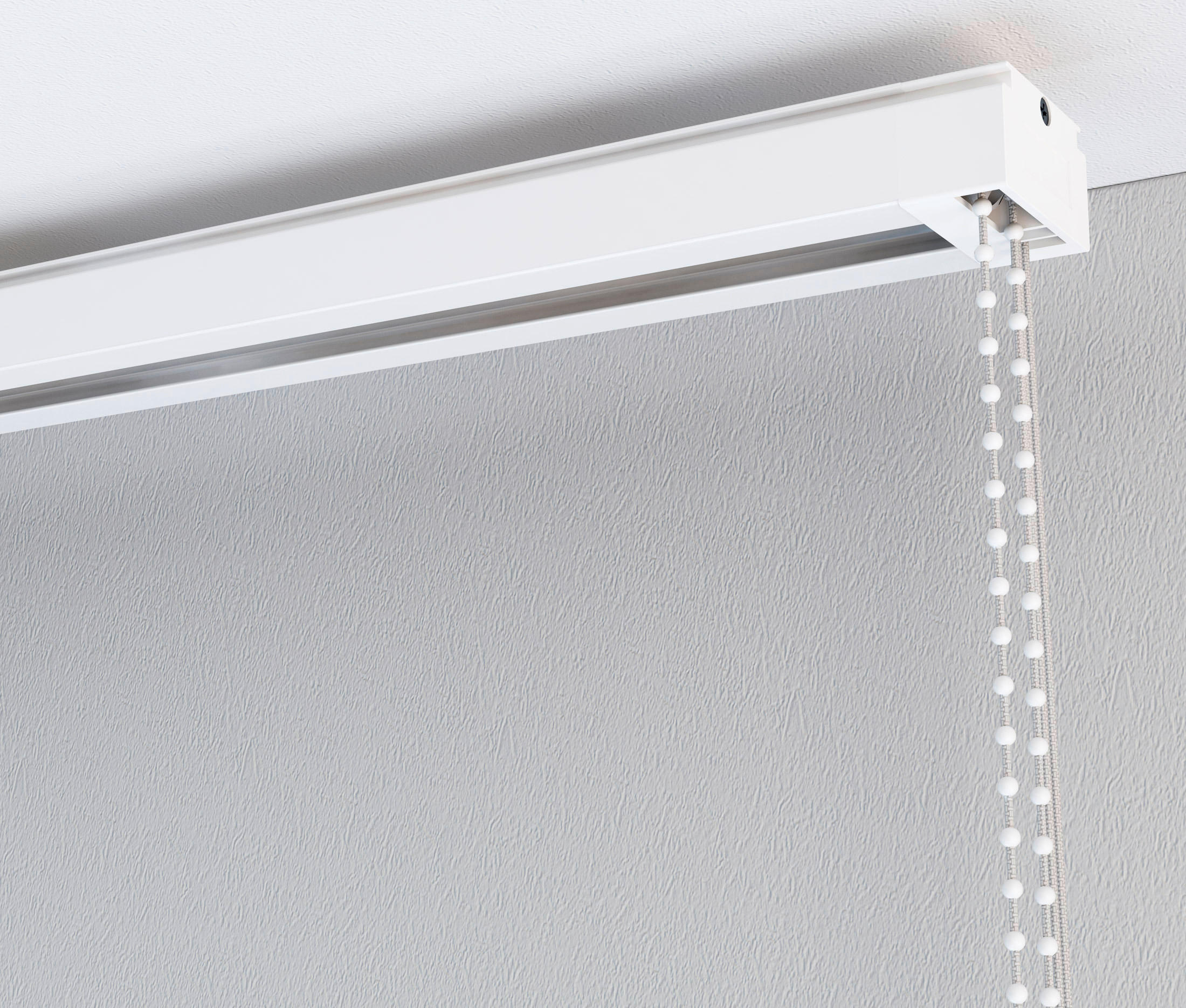 VERTIKALSCHIENE 100 cm  - Weiß, Basics, Kunststoff (100cm) - Homeware